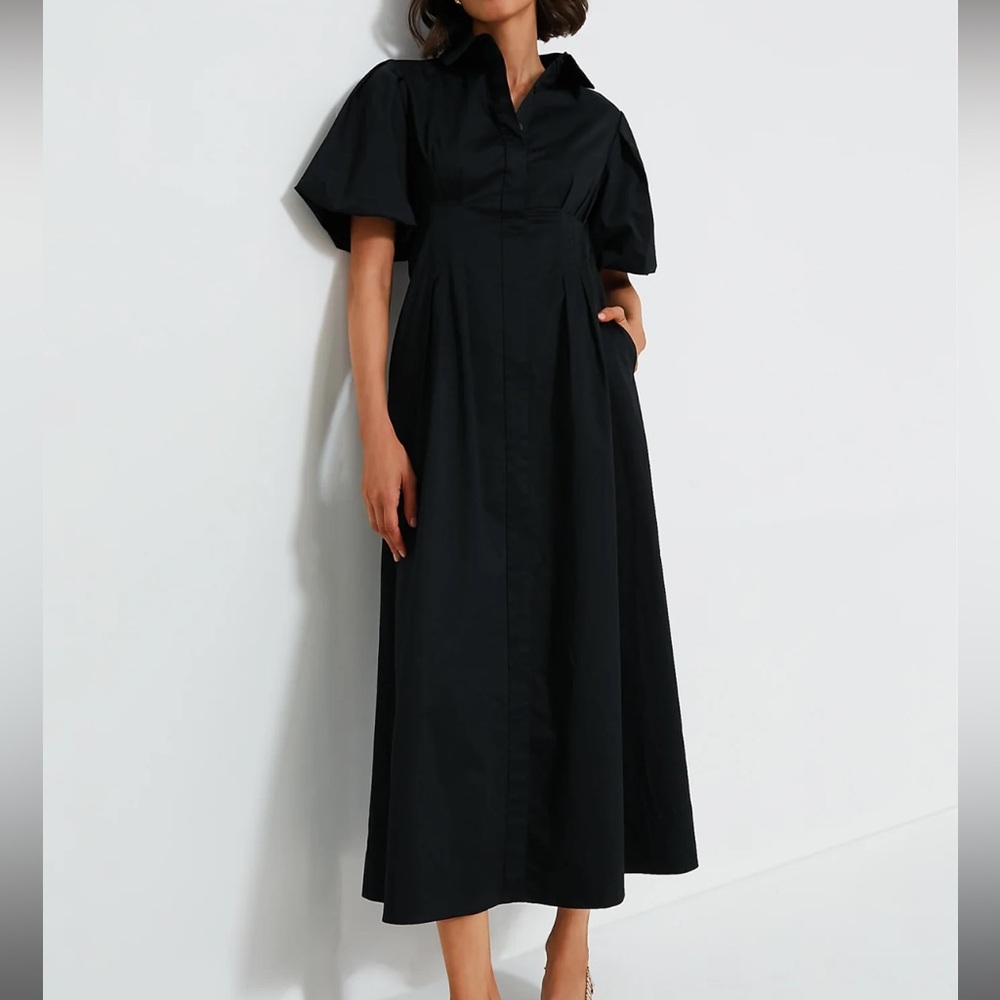 Tuckernuck Black Puff-Sleeve Maxi Dress - Picture 2 of 8